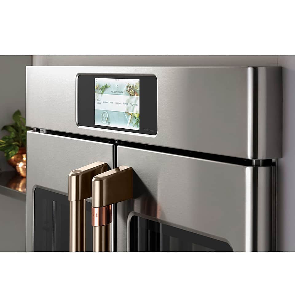 Alt View 25. Café - Professional Series 30" Built-In Double Electric Convection Wall Oven, Customizable - Stainless steel.