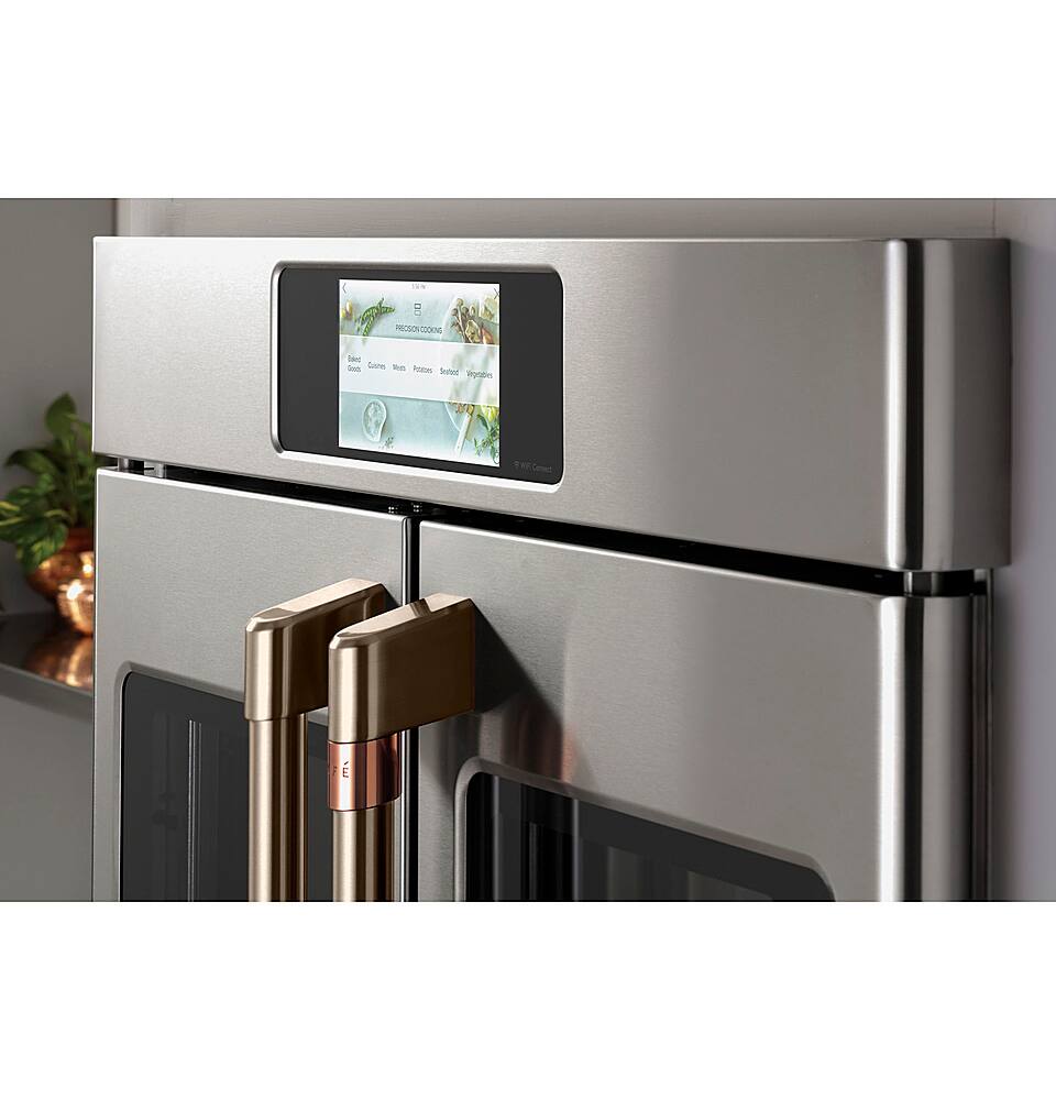 Alt View 25. Café - Professional Series 30" Built-In Double Electric Convection Wall Oven, Customizable - Stainless steel.