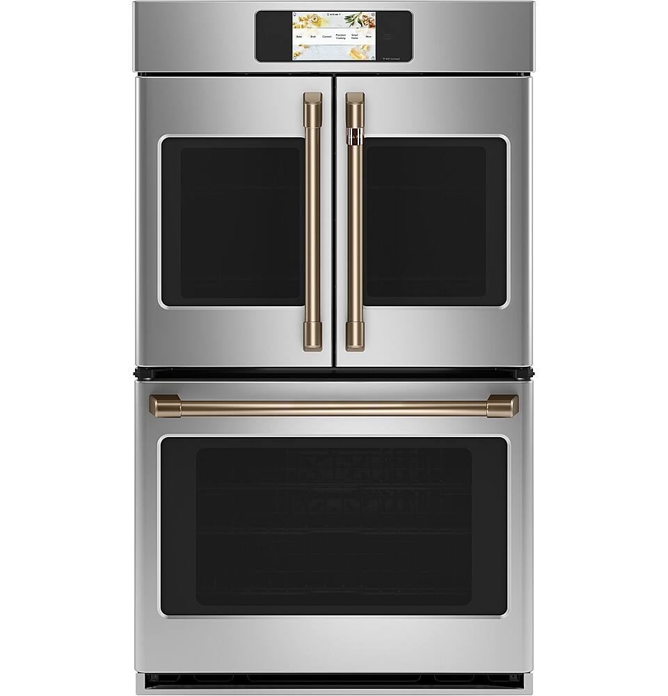 Alt View 26. Café - Professional Series 30" Built-In Double Electric Convection Wall Oven, Customizable - Stainless steel.