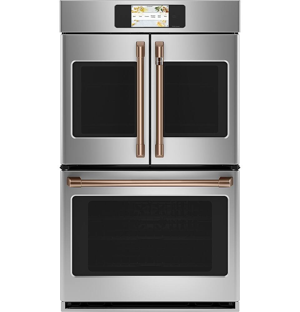 Alt View 30. Café - Professional Series 30" Built-In Double Electric Convection Wall Oven, Customizable - Stainless steel.