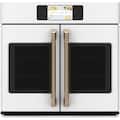 Café - Professional Series 30" Built-In Single Electric Convection Wall Oven, Customizable - Matte White