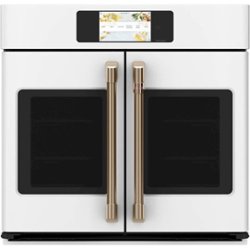 Café - Professional Series 30" Built-In Single Electric Convection Wall Oven, Customizable - Matte White - Front_Zoom