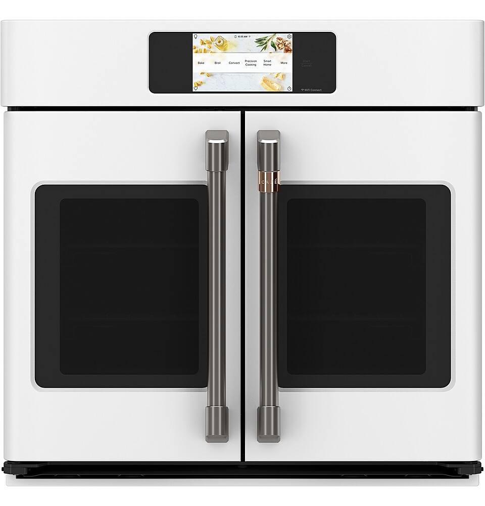 Alt View 37. Café - Professional Series 30" Built-In Single Electric Convection Wall Oven, Customizable - Matte White.