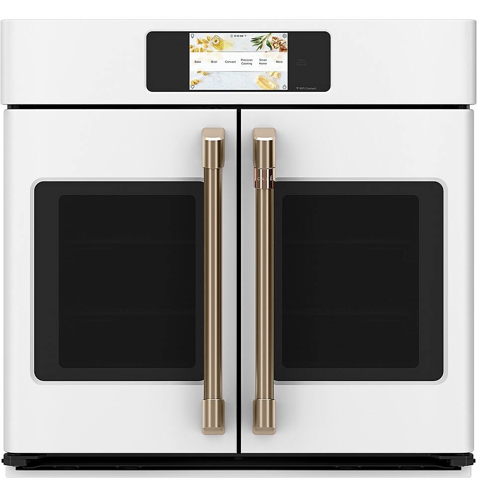 Alt View 40. Café - Professional Series 30" Built-In Single Electric Convection Wall Oven, Customizable - Matte White.
