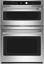 Café - 30" Built-In Electric Convection Wall Oven with Built-in Microwave and Advantium® Technology - Stainless steel - Front_Standard