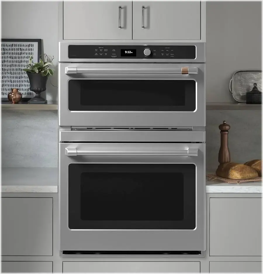 Alt View 13. Café - 30" Built-In Electric Convection Wall Oven with Built-in Microwave and Advantium Technology, Customizable - Stainless Steel.