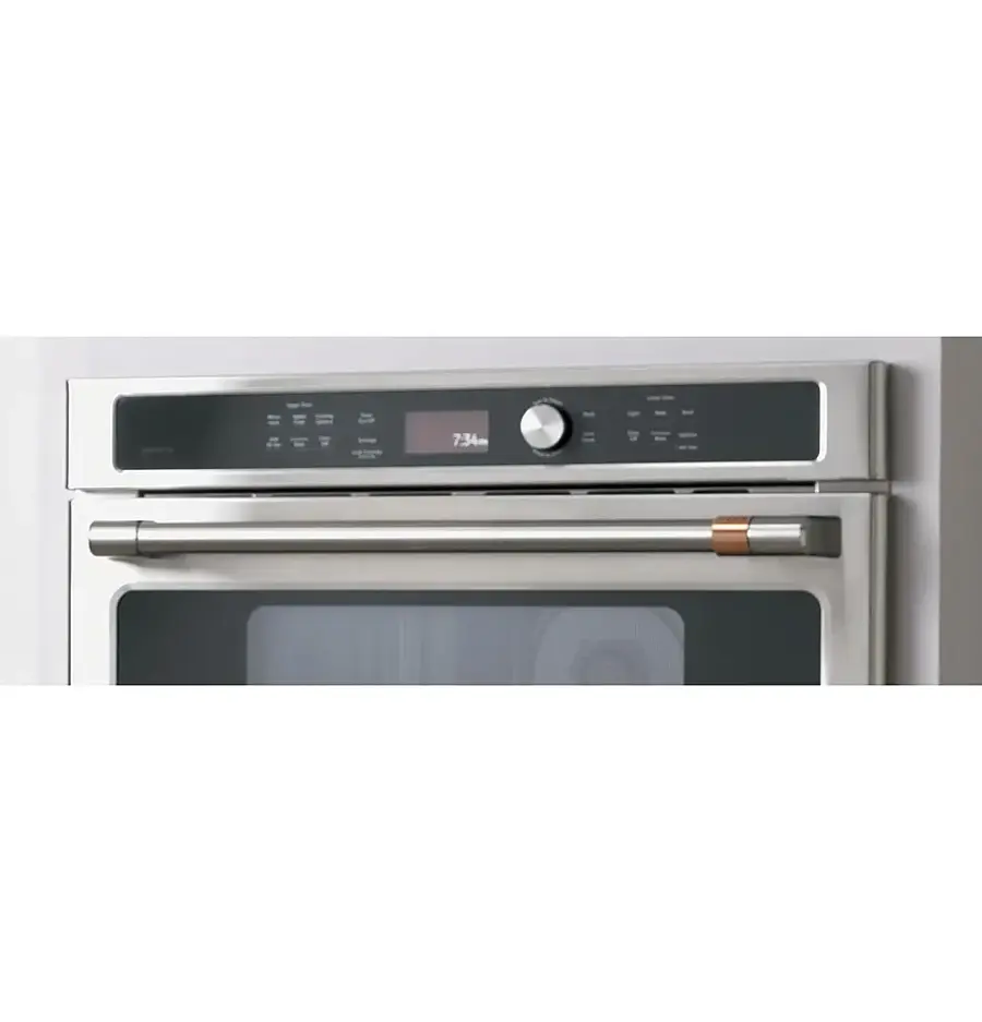 Alt View 19. Café - 30" Built-In Electric Convection Wall Oven with Built-in Microwave and Advantium Technology, Customizable - Stainless Steel.