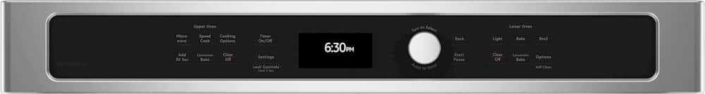 Alt View 1. Café - 30" Built-In Electric Convection Wall Oven with Built-in Microwave and Advantium Technology, Customizable - Stainless Steel.