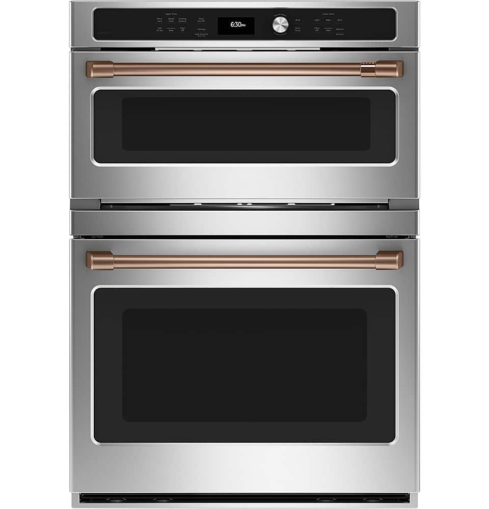 Alt View 23. Café - 30" Built-In Electric Convection Wall Oven with Built-in Microwave and Advantium Technology, Customizable - Stainless Steel.