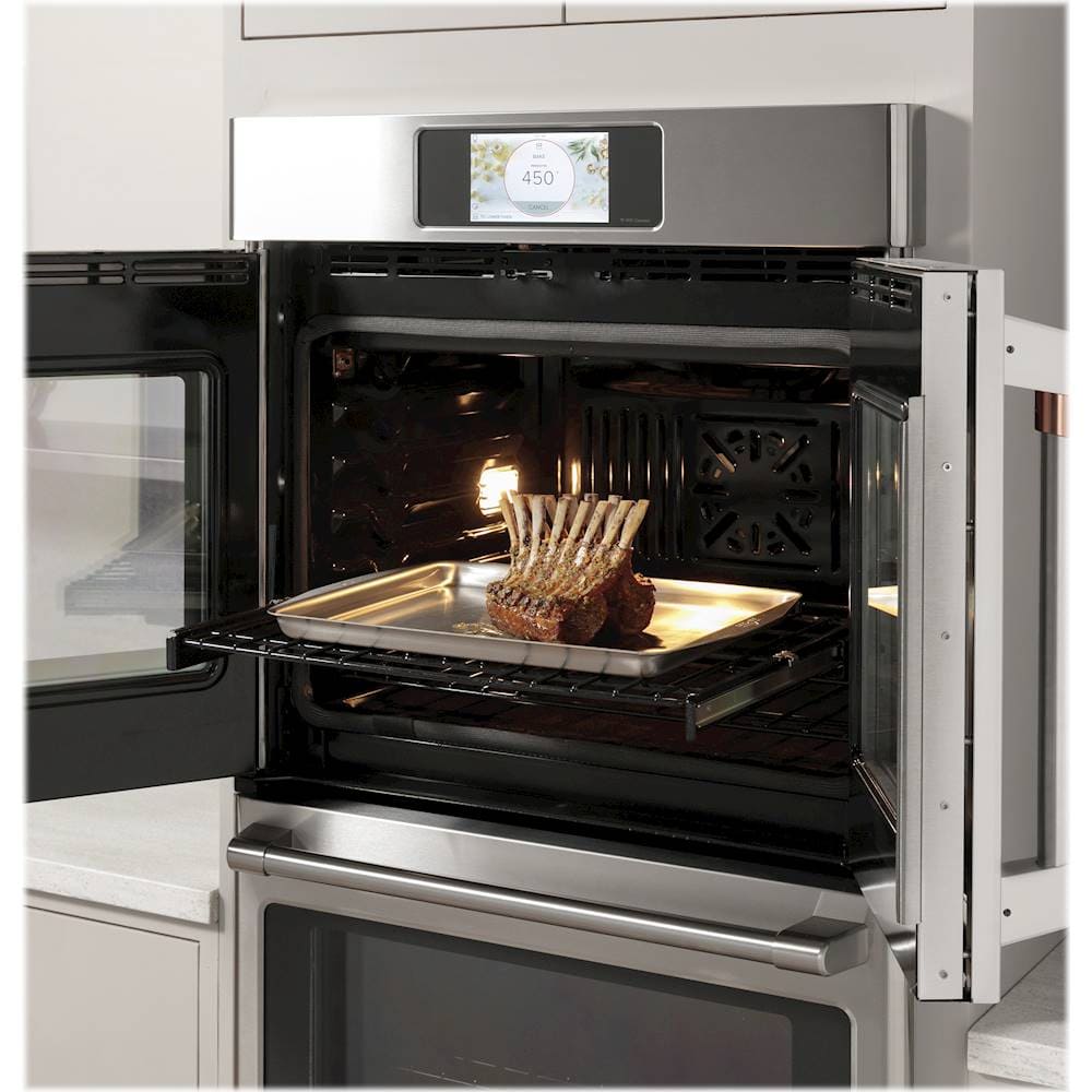 Alt View 19. Café - Professional Series 30" Built-In Single Electric Convection Wall Oven, Customizable - Stainless steel.