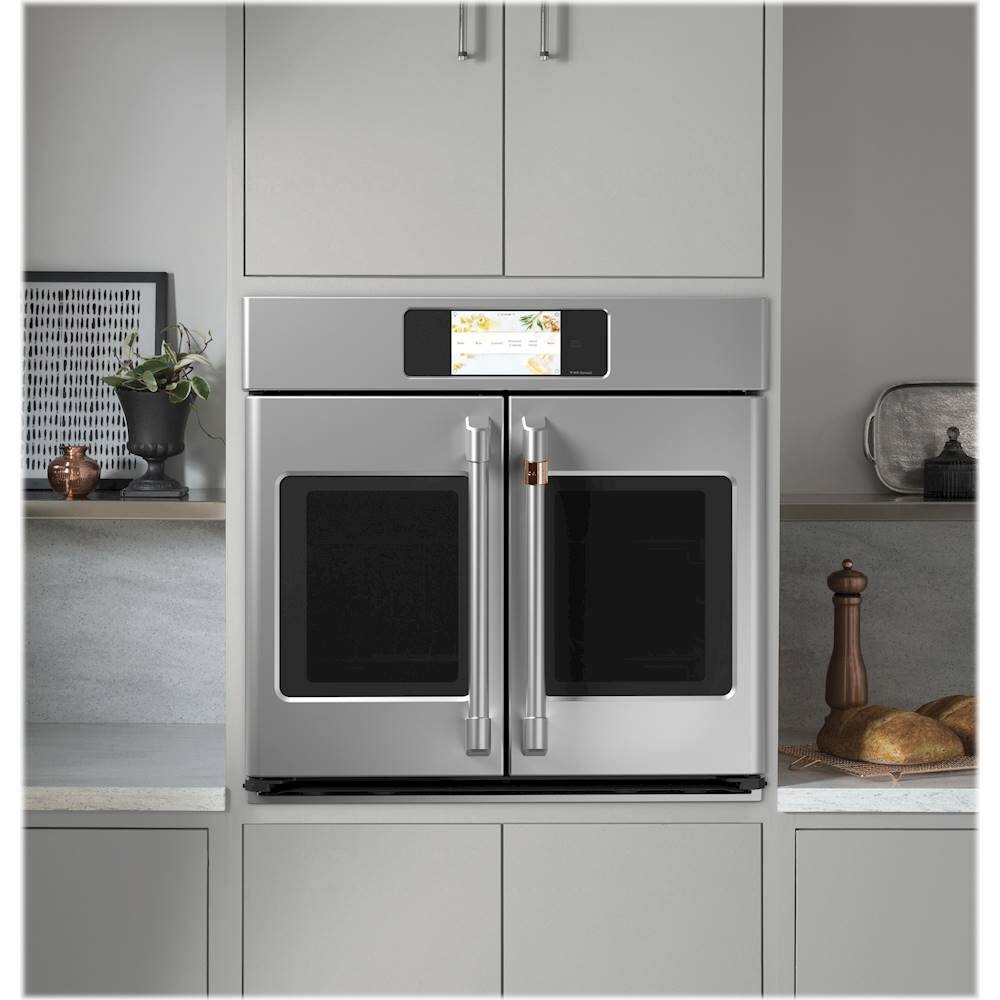 Alt View 22. Café - Professional Series 30" Built-In Single Electric Convection Wall Oven, Customizable - Stainless steel.