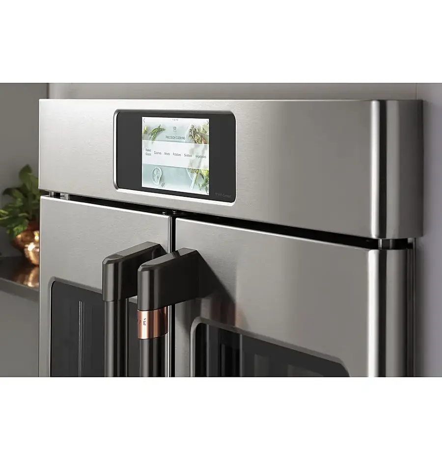 Alt View 23. Café - Professional Series 30" Built-In Single Electric Convection Wall Oven, Customizable - Stainless steel.