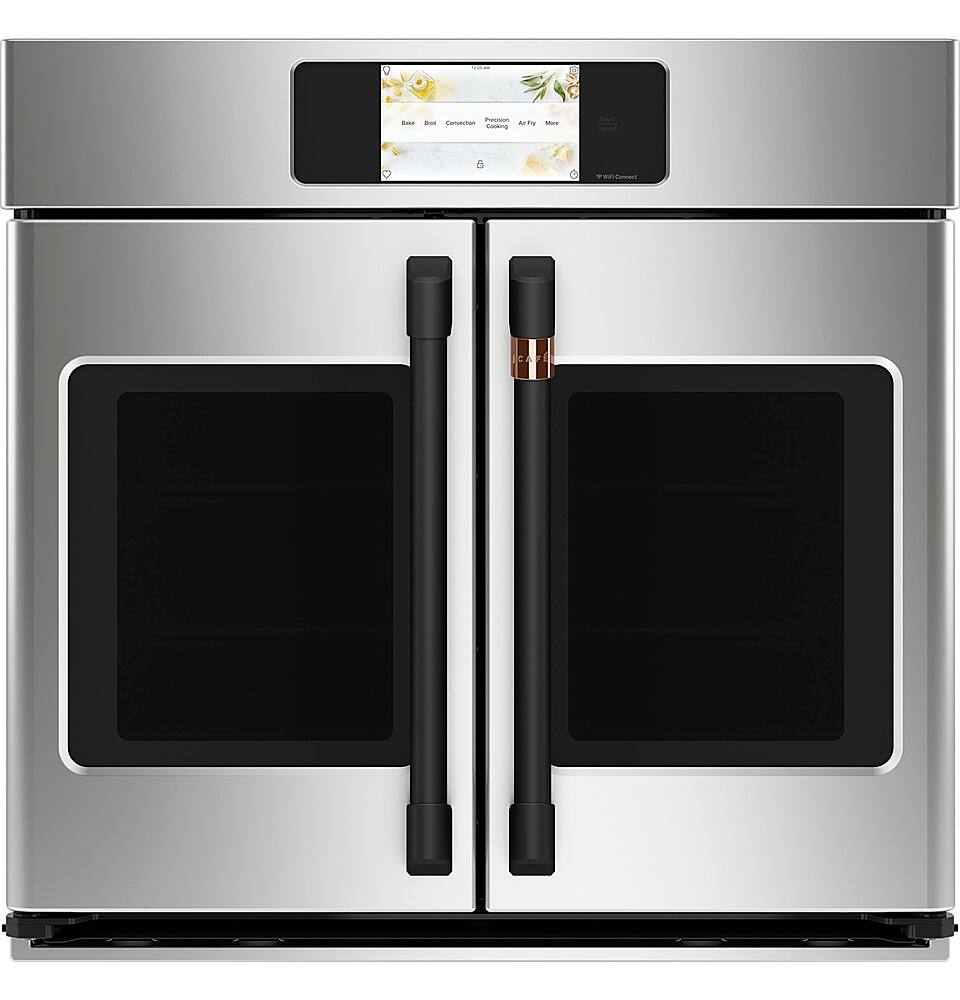 Alt View 36. Café - Professional Series 30" Built-In Single Electric Convection Wall Oven, Customizable - Stainless steel.