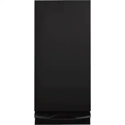 Front. GE - 1.4 Cu. Ft. Built-In Trash Compactor - Black.