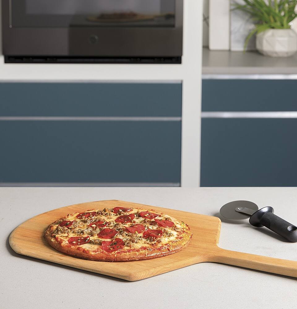 Alt View 24. GE Profile - 30" Smart Built-In Single Electric Convection Wall Oven with Air Fry & In-Oven Camera - Stainless steel.