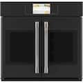 Café - Professional Series 30" Built-In Single Electric Convection Wall Oven, Customizable - Matte Black