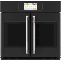 Café - Professional Series 30" Built-In Single Electric Convection Wall Oven - Matte Black - Front_Zoom