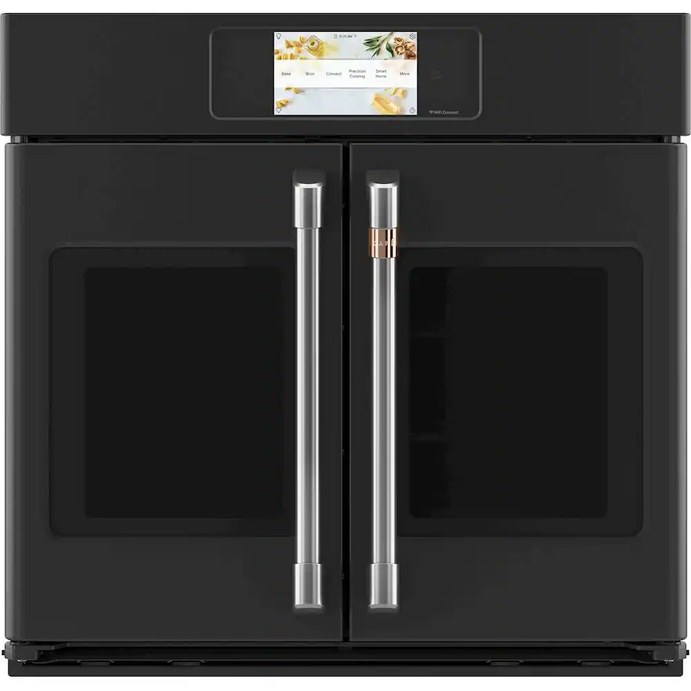 Café - Professional Series 30" Built-In Single Electric Convection Wall Oven, Customizable - Matte Black