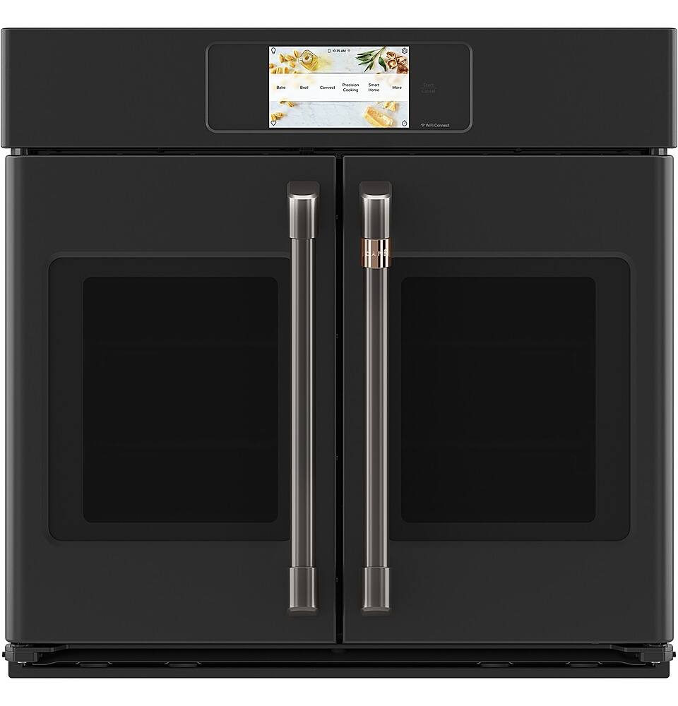 Alt View 36. Café - Professional Series 30" Built-In Single Electric Convection Wall Oven, Customizable - Matte Black.