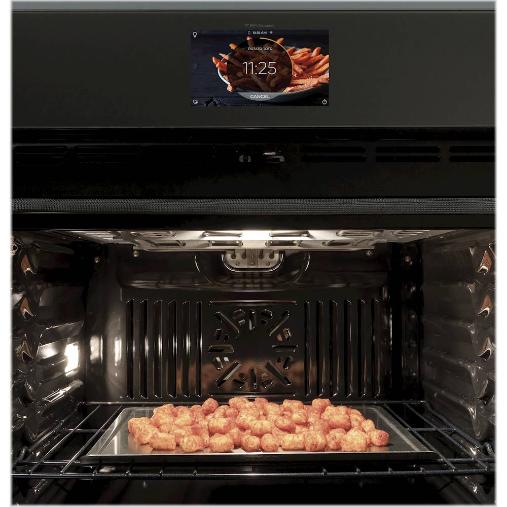 GE Profile 30-in Smart Single Electric Wall Oven with Air Fry True  Convection and Self-cleaning (Stainless Steel) in the Single Electric Wall  Ovens department at