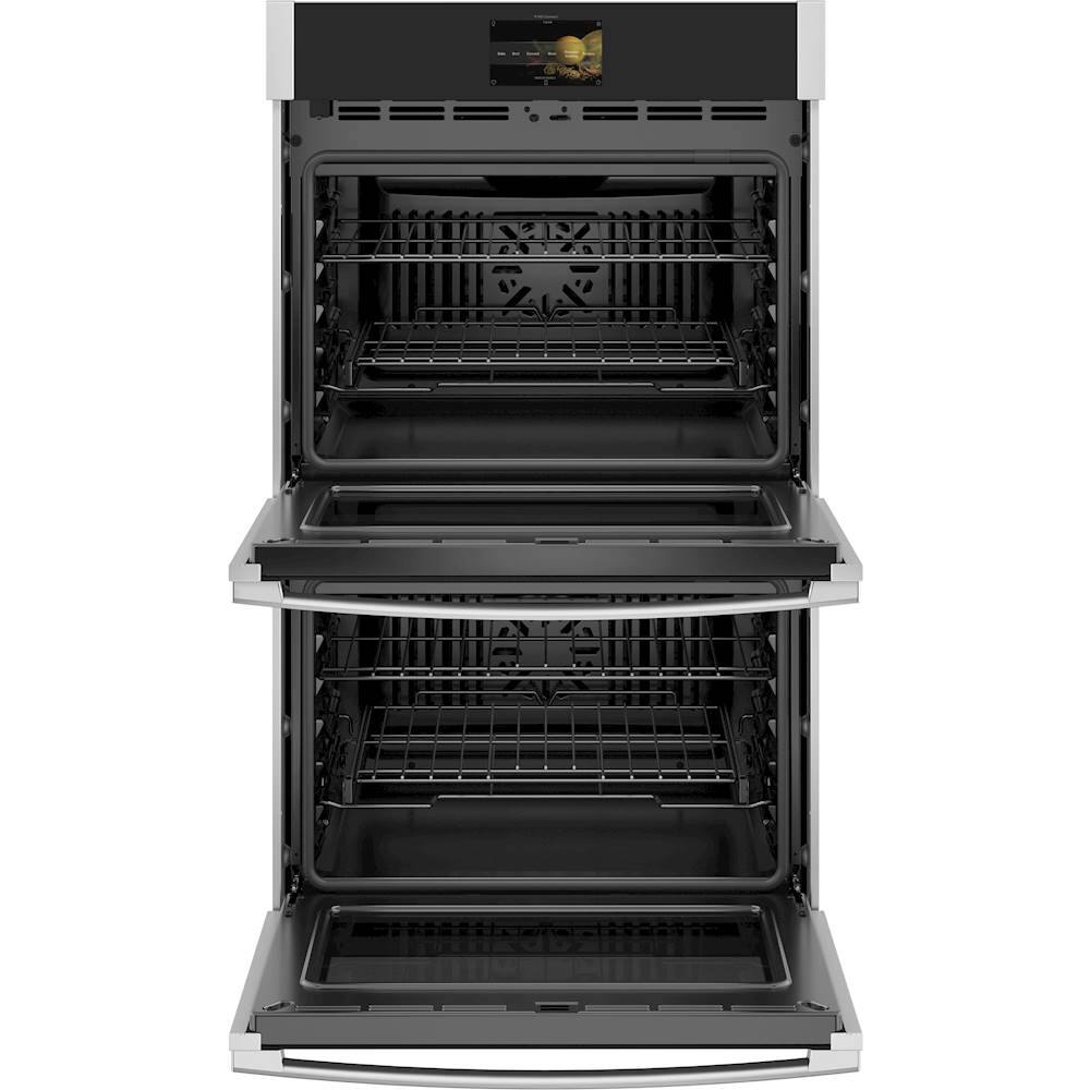 Alt View 11. GE Profile - 30" Smart Built-In Double Electric Convection Wall Oven with Air Fry & In-Oven Camera - Stainless steel.