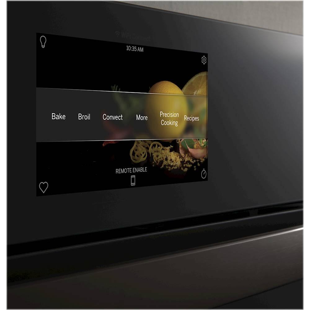 Alt View 16. GE Profile - 30" Smart Built-In Double Electric Convection Wall Oven with Air Fry & In-Oven Camera - Stainless steel.
