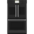 Café - Professional Series 30" Built-In Double Electric Convection Wall Oven, Customizable - Matte Black