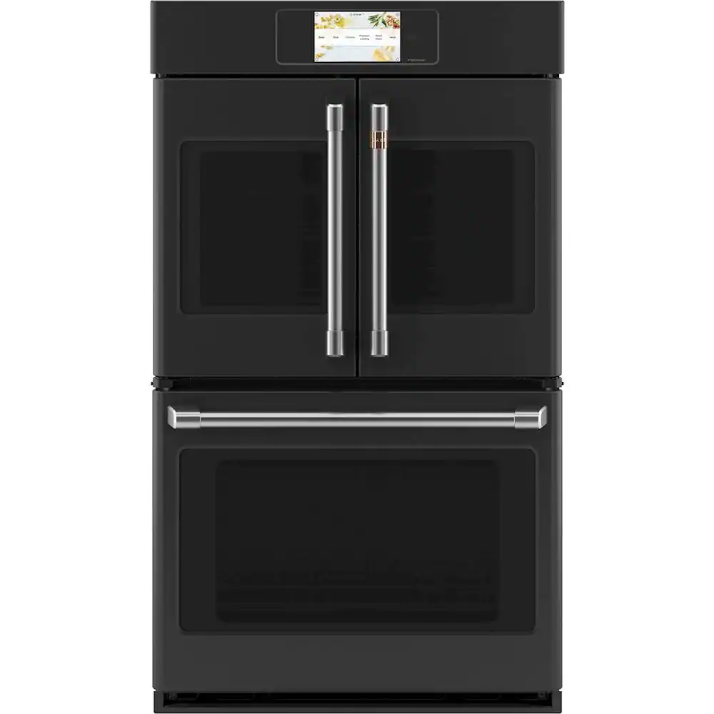 Café - Professional Series 30" Built-In Double Electric Convection Wall Oven, Customizable - Matte Black