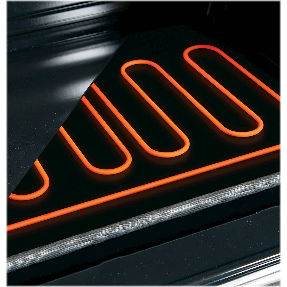 Alt View 14. Café - Professional Series 30" Built-In Double Electric Convection Wall Oven, Customizable - Matte Black.