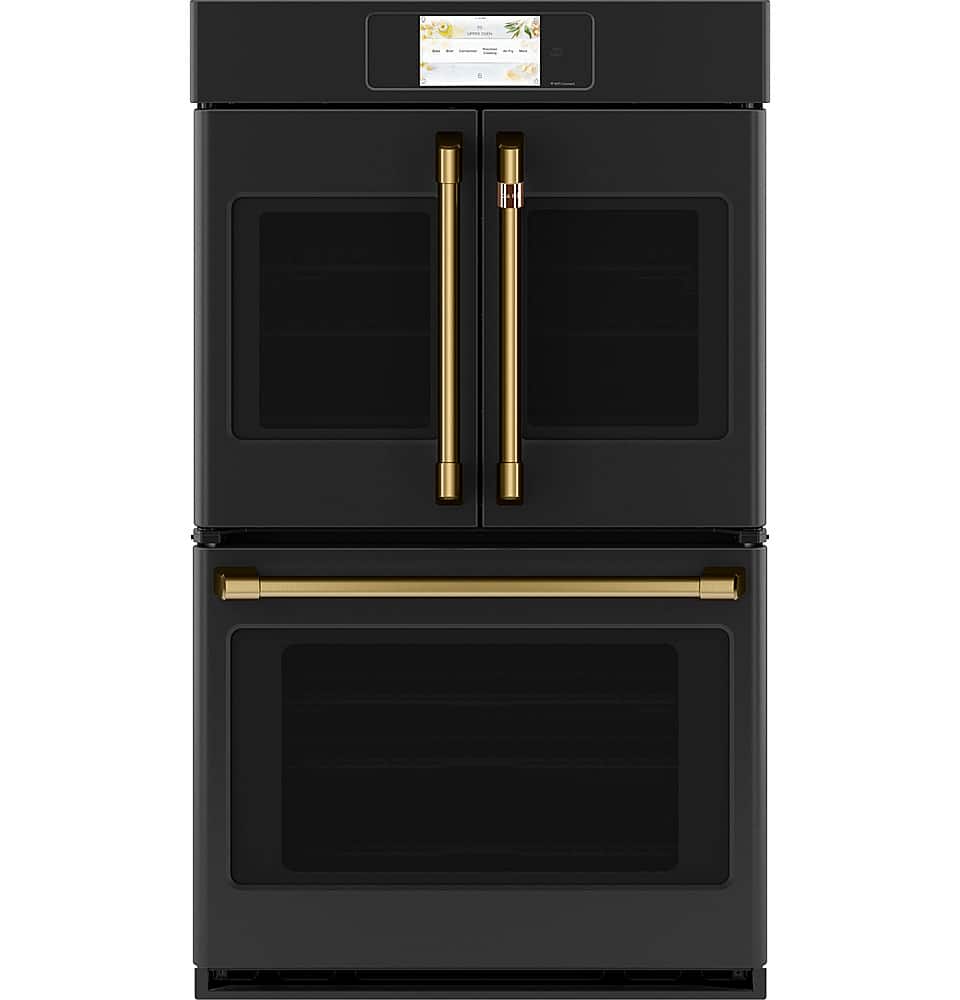 Alt View 39. Café - Professional Series 30" Built-In Double Electric Convection Wall Oven, Customizable - Matte Black.