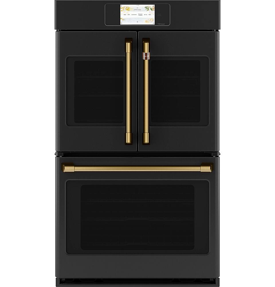 Alt View 39. Café - Professional Series 30" Built-In Double Electric Convection Wall Oven, Customizable - Matte Black.