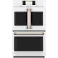 Café - Professional Series 30" Built-In Double Electric Convection Wall Oven, Customizable - Matte White