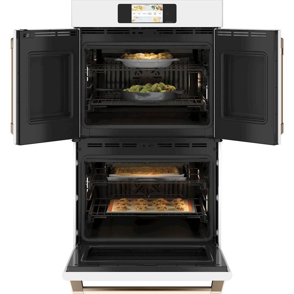 Zoom in on Alt View Zoom 12. Café - Professional Series 30" Built-In Double Electric Convection Wall Oven, Customizable - Matte White.