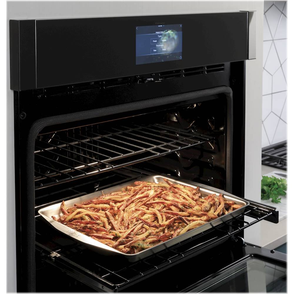 Alt View 19. Café - Professional Series 30" Built-In Double Electric Convection Wall Oven, Customizable - Matte White.