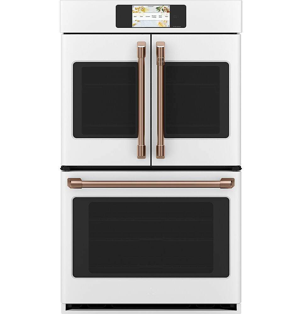 Alt View 37. Café - Professional Series 30" Built-In Double Electric Convection Wall Oven, Customizable - Matte White.