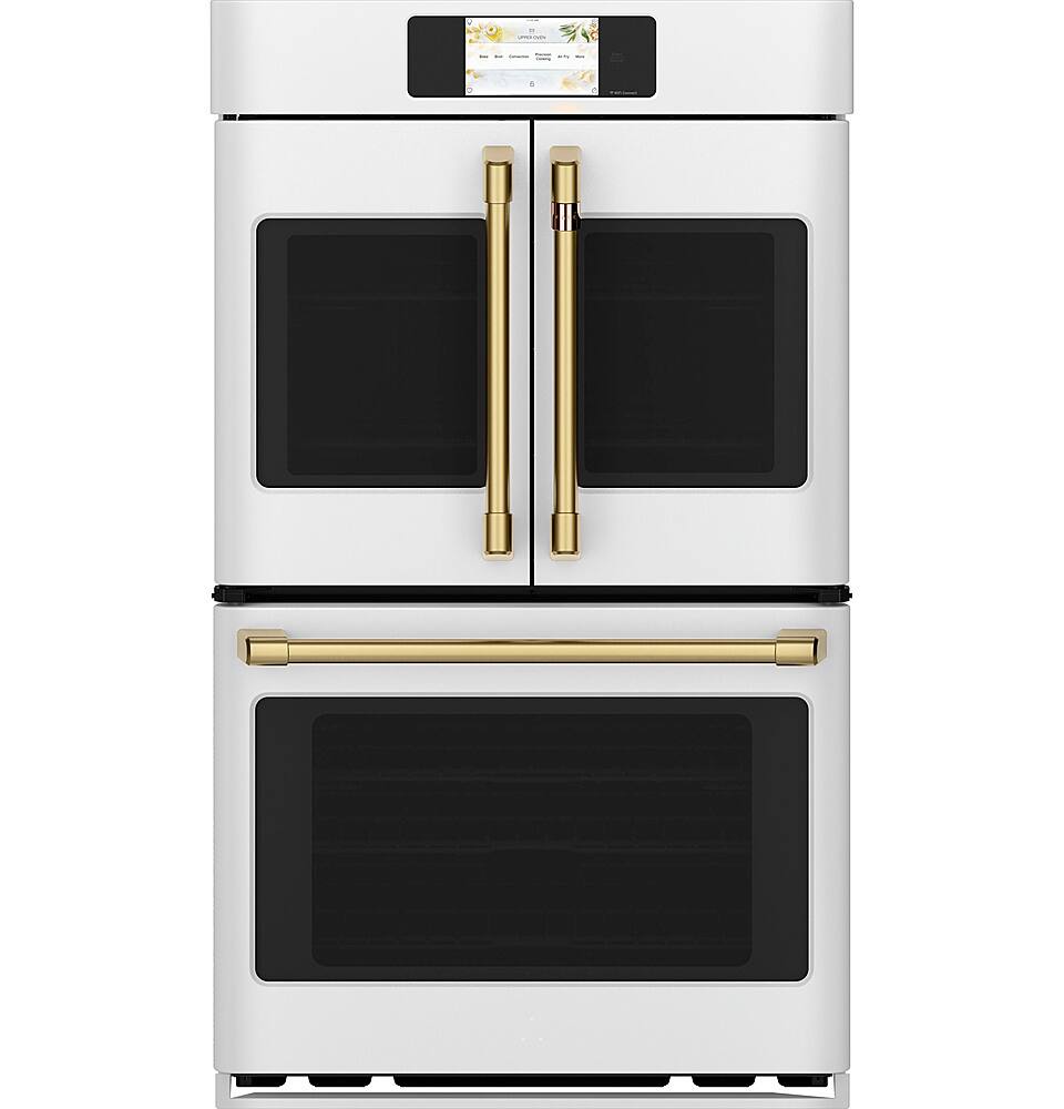 Alt View 38. Café - Professional Series 30" Built-In Double Electric Convection Wall Oven, Customizable - Matte White.