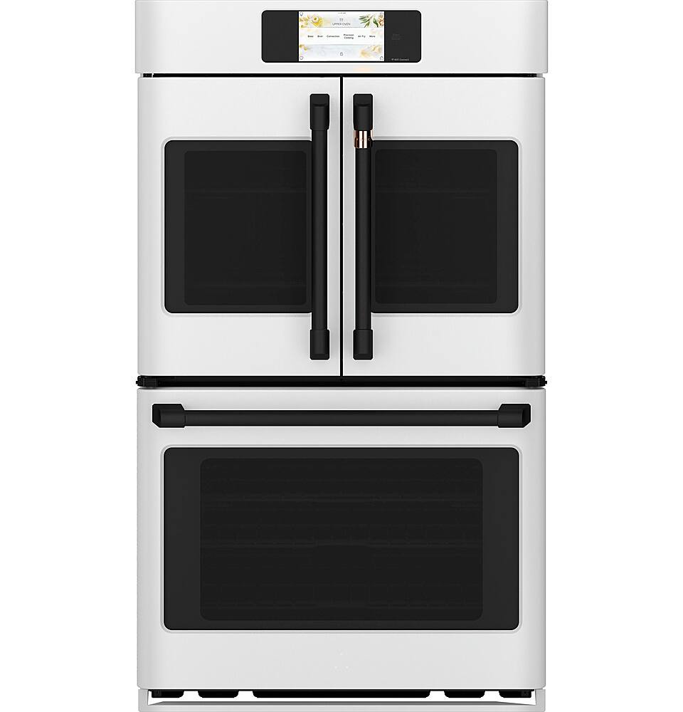 Alt View 39. Café - Professional Series 30" Built-In Double Electric Convection Wall Oven, Customizable - Matte White.