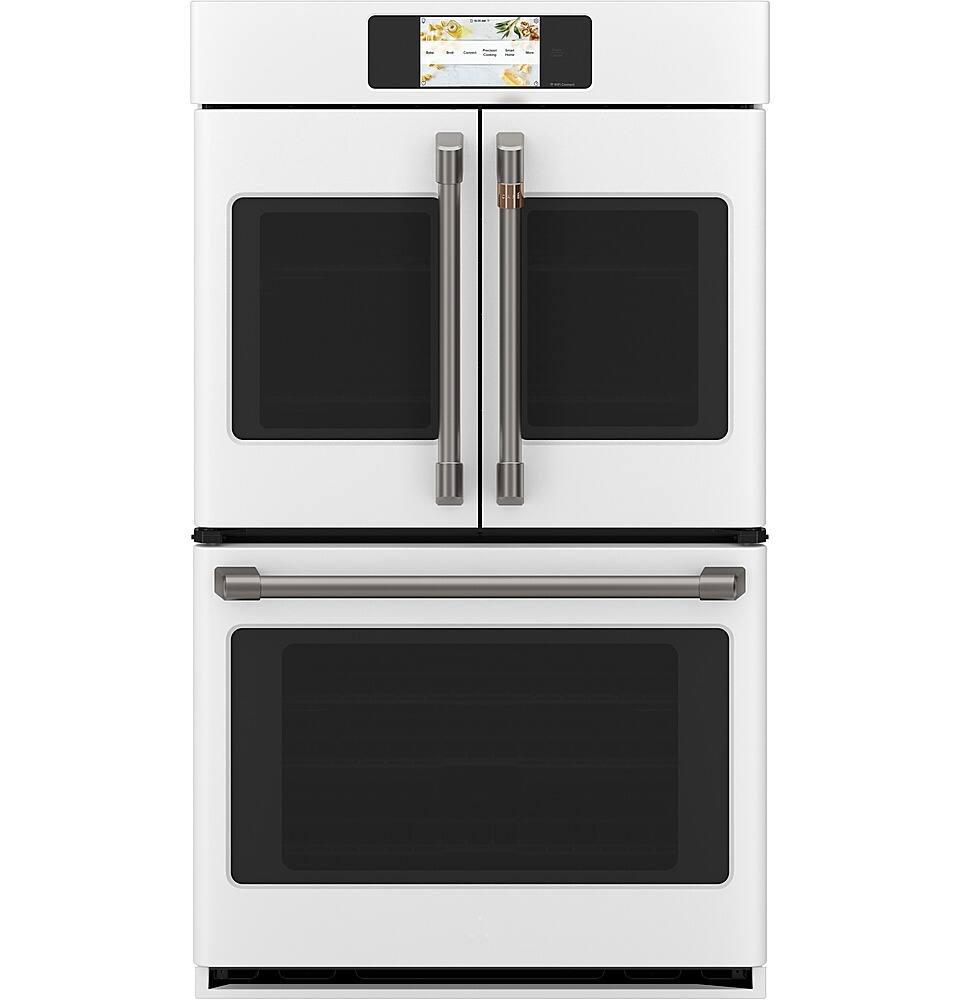 Alt View 40. Café - Professional Series 30" Built-In Double Electric Convection Wall Oven, Customizable - Matte White.