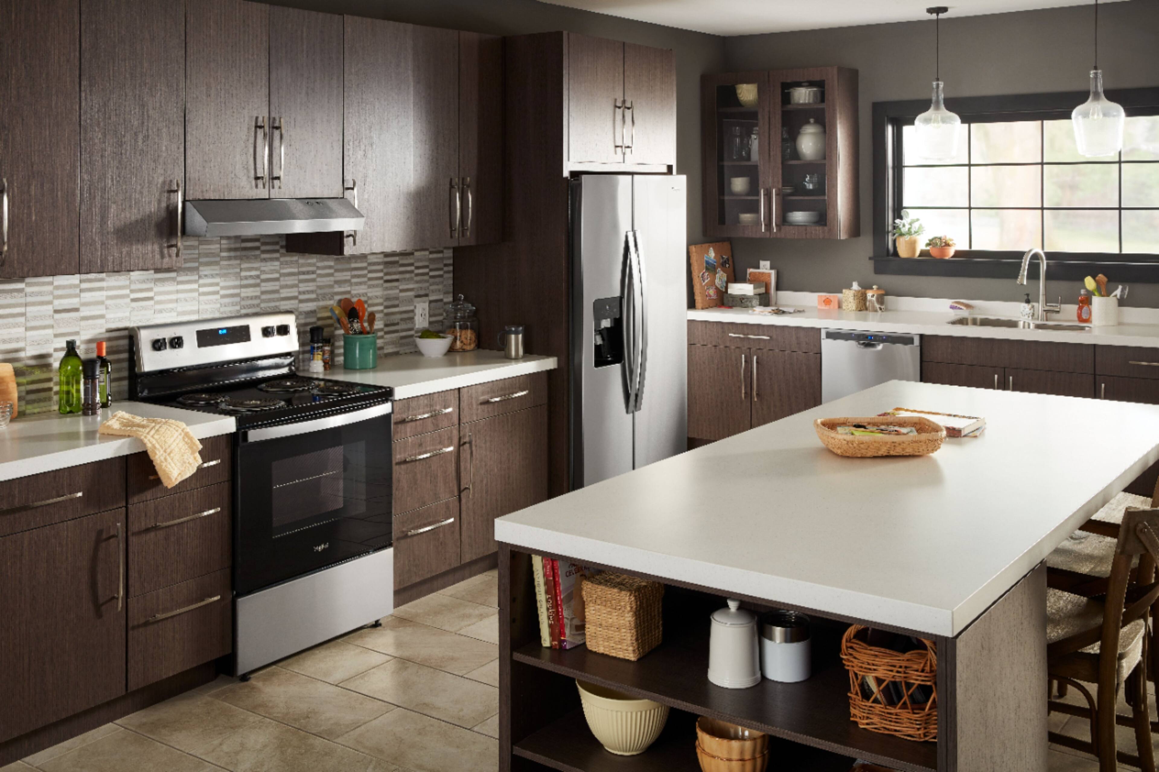 Alt View 17. Whirlpool - 30" Externally Vented Range Hood - Stainless steel.