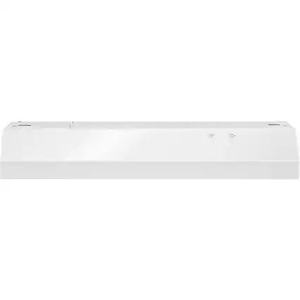 Front. Whirlpool - 30" Externally Vented Range Hood - White.