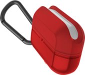 Front. Raptic - Journey Protective Case for Apple AirPods Pro - Red.
