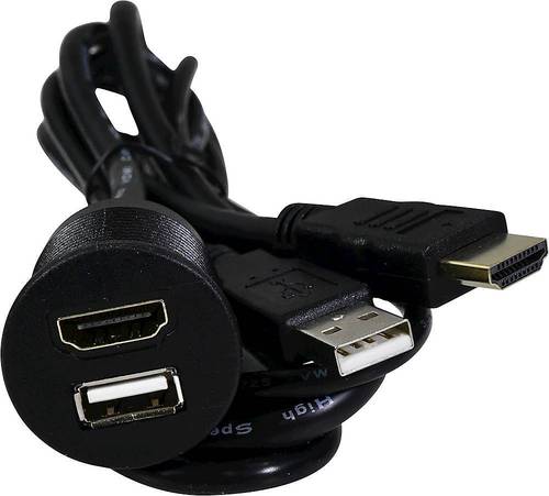PAC - 3' Dash-Mount USB and HDMI Extension Cable - Black was $36.95 now $27.71 (25.0% off)