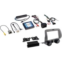 PAC - Integrated Radio Replacement Dash Kit with Climate and Steering Wheel Controls for Select Chevrolet Camaro Vehicles - Gray - Front_Zoom