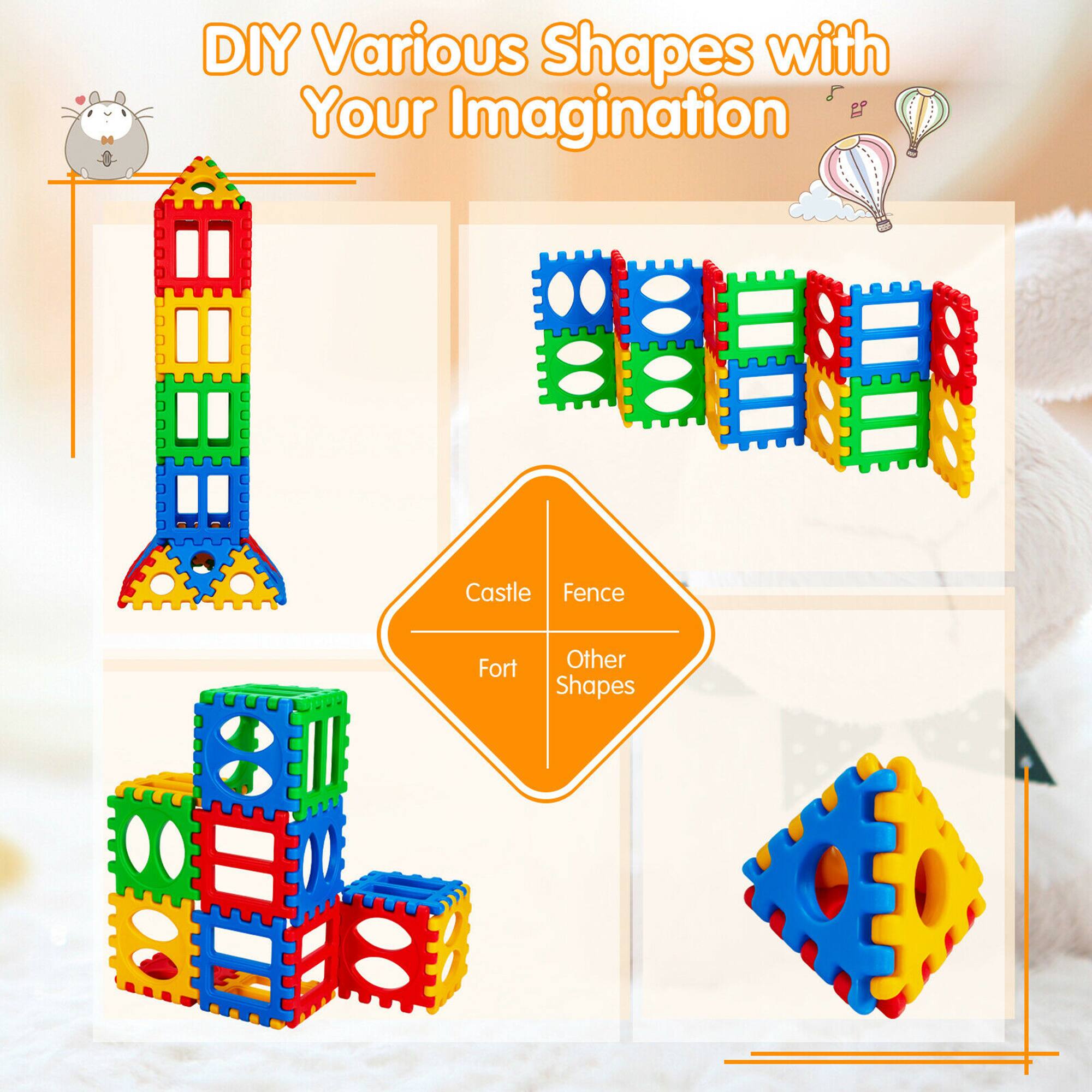 DIY Various Shapes with Your Imagination

- Castle
- Fence
- Fort
- Other Shapes