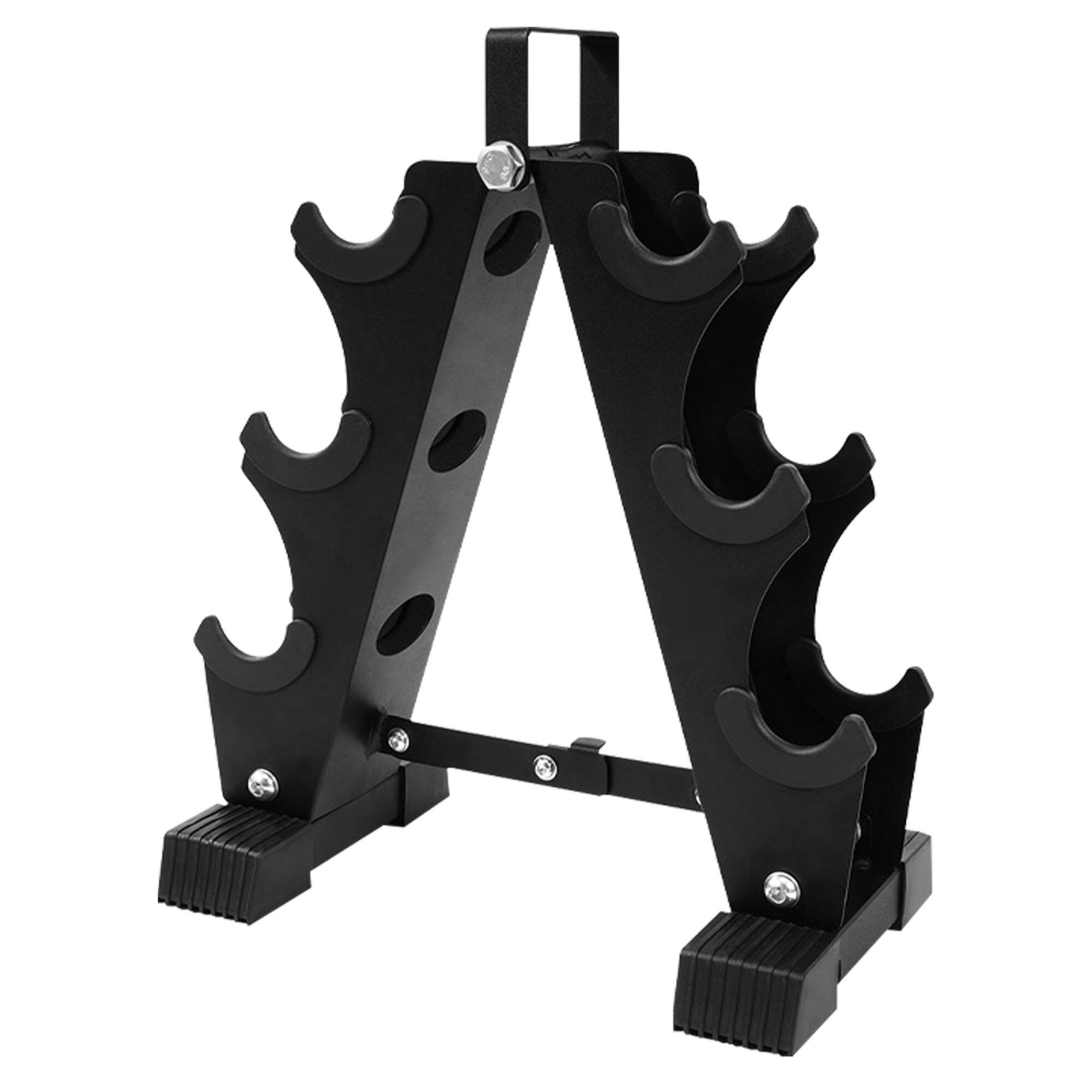 Alt View 8. BalanceFrom Fitness - BalanceFrom Fitness 5, 8, and 12 Pound Neoprene Coated Dumbbell Set with Stand - Multi-Color.