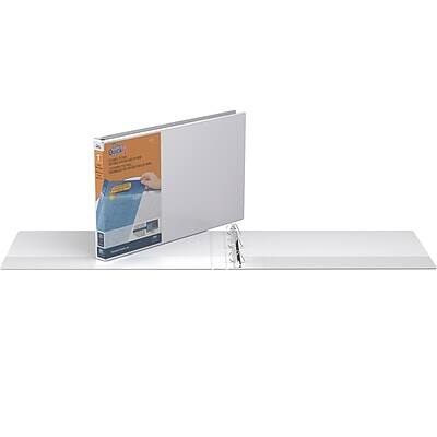 Alt View 1. Stride - Heavy Duty 1" 3-Ring View Binders, D-Ring - White.