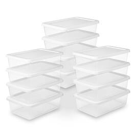Sterilite - 12Qt Storage Box, Stackable Plastic Container, Home Organizer, 12 Pack