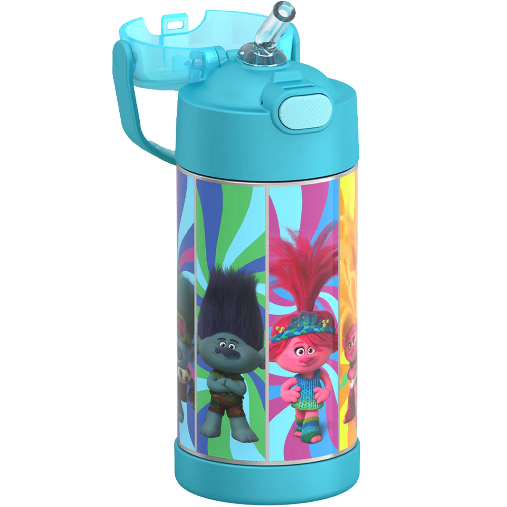 Alt View 2. Thermos - Thermos 12 oz. Kid's Funtainer Insulated Water Bottle - Trolls Movie - Trolls Movie.