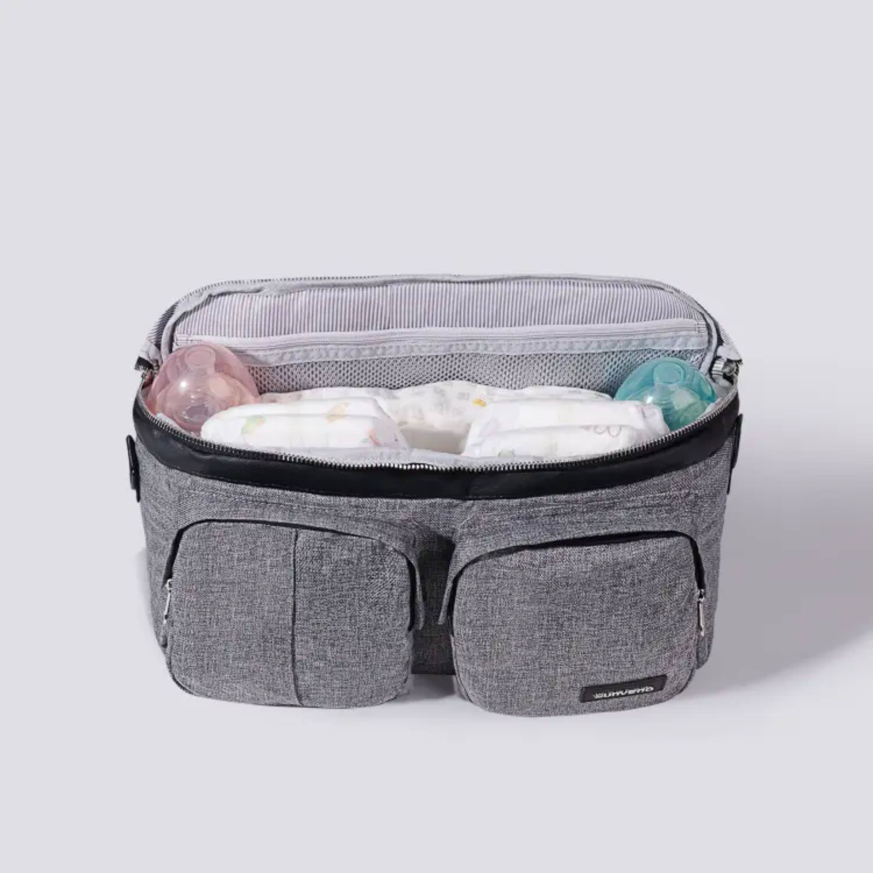Left. Kitcheniva - Stroller Organizer Caddy Bag - grey.