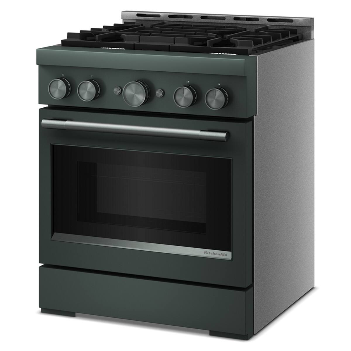 Alt View 3. KitchenAid - 4.1 Cu. Ft. Slide-In Commercial Gas True Convection Range with Self-Cleaning and No Preheat Air Fry Mode - Juniper.